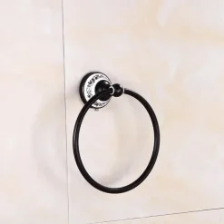 Bathroom Accessory Set Antique Brass 3pcs Include Toilet Paper Holders Robe Hook and Tower Ring Oil-rubbed Bronze