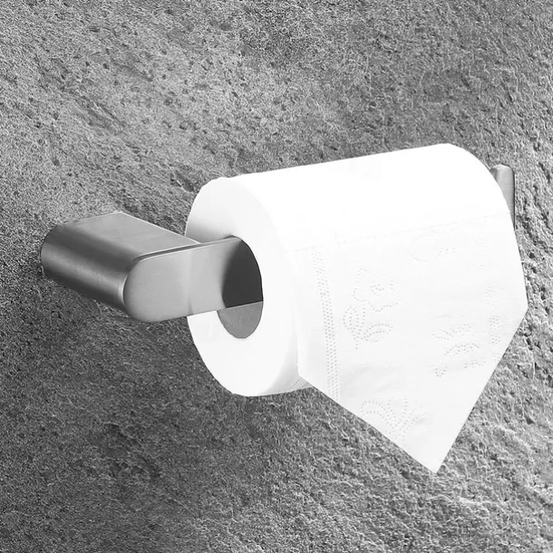 Bathroom Accessory Set Brushed Stainless Steel Include Robe Hook, Towel Bar, Toilet Paper Holder with Mobile Phone Storage Shelf, Towel Holder and Roll Paper Shelf 1or3pcs