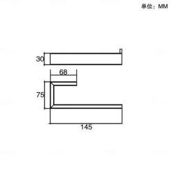 Bathroom Accessory Set Include Towel Bar / Toilet Paper Holder and Robe Hook New Design Stainless Steel Material Wall Mounted Matte Black 4pcs