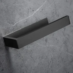 Bathroom Accessory Set, Self-adhesive Matte Black Stainless Steel Hardware Include Robe Hook, Towel Bar, Towel Holder, Toilet Paper Holder,for Home and Hotel