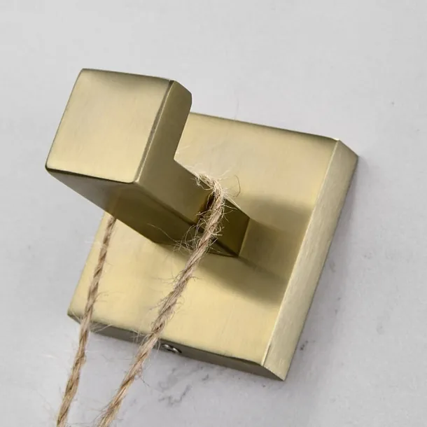 Bathroom Accessory Set Stainless Steel Include Single Towel Bar Toilet Paper Holder Robe Hook and Towel Shelf Wall Mounted Golden 1 or 3 or 4 pcs