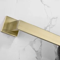 Bathroom Accessory Set Stainless Steel Include Single Towel Bar Toilet Paper Holder Robe Hook and Towel Shelf Wall Mounted Golden 1 or 3 or 4 pcs