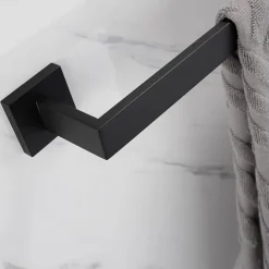 Bathroom Accessory Set Stainless Steel Include Towel Bar/Robe Hook/Toilet Paper Holder/Bathroom Tower Rack Matte Black 1or3or4pcs