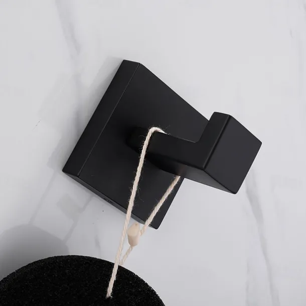 Bathroom Accessory Set Stainless Steel Include Towel Bar/Robe Hook/Toilet Paper Holder/Bathroom Tower Rack Matte Black 1or3or4pcs