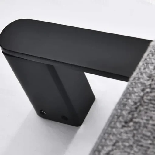 Bathroom Accessory Stainless Steel Include Robe Hook, Towel Bar, Towel Holder, Toilet Paper Holder with Shelf for Phone and Wash Supplies, Matte Black Bathroom
