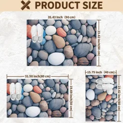 Bathroom Bath Mats Novelty Absorbent Bathroom Rug Polyester Non Slip