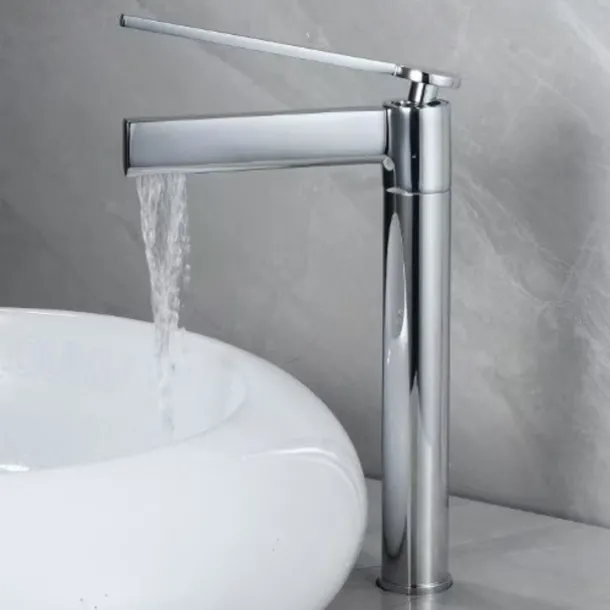 Bathroom Faucet Brass Brushed Gold Basin Faucet Mixer Tap Wash Basin Faucet Single Handle Hot Cold Lavotory Faucet