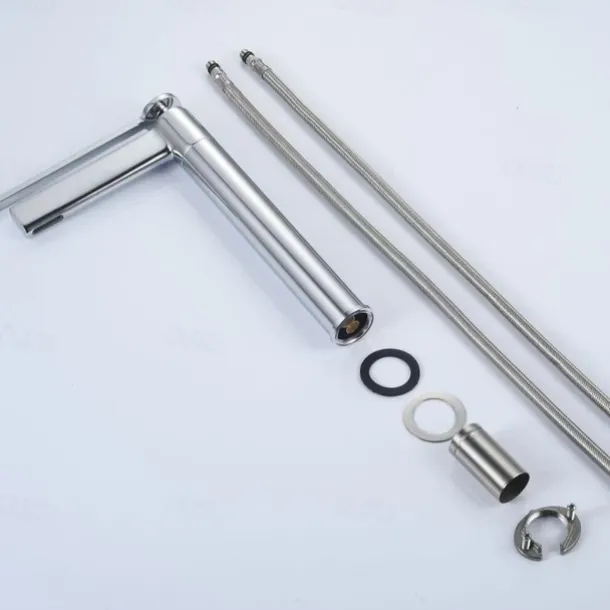 Bathroom Faucet Brass Brushed Gold Basin Faucet Mixer Tap Wash Basin Faucet Single Handle Hot Cold Lavotory Faucet