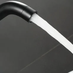 Bathroom Faucet Sink Only Cold Water Basin Taps Wall Mounted, 360 Rotates Single Handle Antique Brass Washroom Vessel Tap Black Chrome Golden White