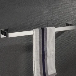 Bathroom Hardware Accessory Set,Self-Adhesive Wall Mounted Robe Hook,Chrome Stainless Steel Towel Bar, Towel Holder, Toilet Paper Holder