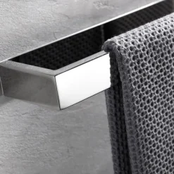 Bathroom Hardware Accessory Set Self-adhesive 304 Stainless Steel Include Robe Hook, Towel Bar, Towel Holder and Toilet Paper Holder Silver 1or3or4 pcs