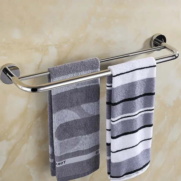 Bathroom Hardware Accessory Towel Ring/Toilet Paper Holder/Robe Hook/Soap Dish and Towel Holder Stainless Steel Wall Mounted Silver