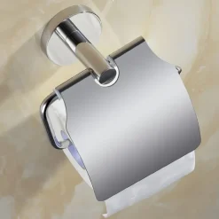 Bathroom Hardware Accessory Towel Ring/Toilet Paper Holder/Robe Hook/Soap Dish and Towel Holder Stainless Steel Wall Mounted Silver