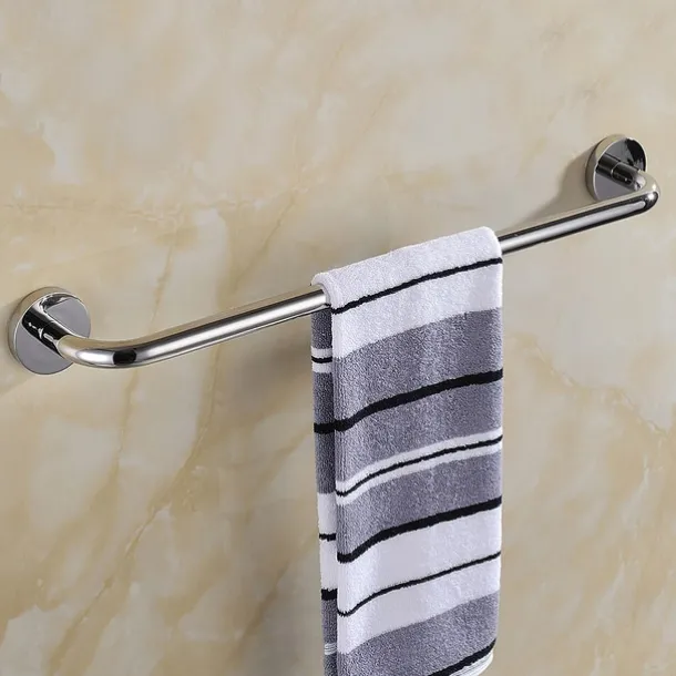 Bathroom Hardware Accessory Towel Ring/Toilet Paper Holder/Robe Hook/Soap Dish and Towel Holder Stainless Steel Wall Mounted Silver