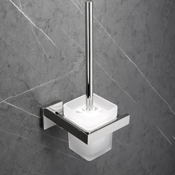 Bathroom Hardware Set 4 Pieces, Brushed Nickel SUS304 Stainless Steel Remodeled Wall Mounted Bathroom Accessories, Include1 Robe Hook, 1 Toilet Paper Holder,1 Towel Holder,1 Toilet Brush Sets