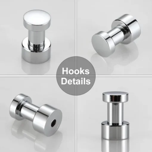 Bathroom Robe Hooks Brass, Wall Mounted Bathroom Towel Hook Coat Hook 3PCS/5PCS