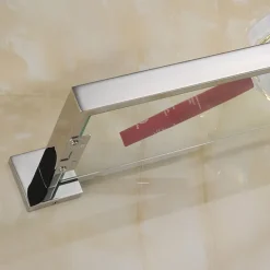 Bathroom Shelf / Bath Ensemble Adjustable Length / New Design / Creative Contemporary / Modern Stainless Steel / Tempered Glass / Metal 1pc - Bathroom Wall Mounted