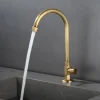 Bathroom Sink Faucet - Classic Antique Brass Mount Outside Single Handle One HoleBath Taps