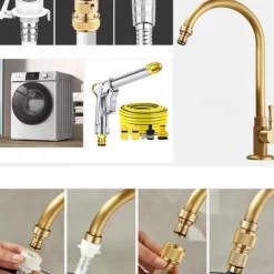 Bathroom Sink Faucet - Classic Antique Brass Mount Outside Single Handle One HoleBath Taps