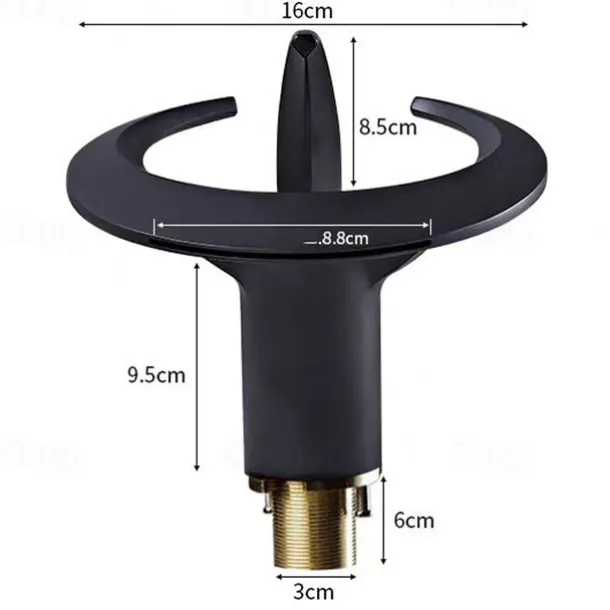 Bathroom Sink Faucet - Classic / Waterfall Electroplated Mount Outside Single Handle One HoleBath Taps