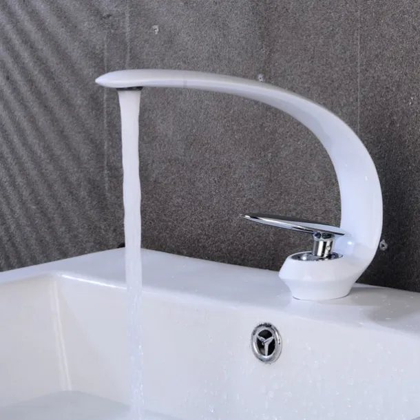 Bathroom Sink Faucet - Classic Oil-rubbed Bronze / Nickel Brushed / Electroplated Centerset Single Handle One HoleBath Taps