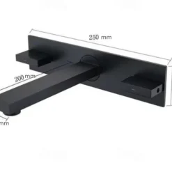 Bathroom Sink Faucet - Classic / Wall Mount Electroplated / Painted Finishes Mount Inside Two Handles One HoleBath Taps