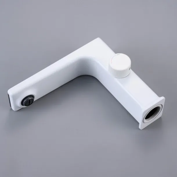 Bathroom Sink Faucet - Classic Chrome / Gun Grey Electroplated / Black / Whiete Painted Finishes Centerset Single Handle One HoleBath Temperature Display Taps