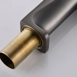 Bathroom Sink Faucet - Classic Nickel Brushed / Electroplated / Painted Finishes Centerset Single Handle One HoleBath Taps