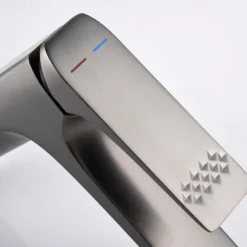 Bathroom Sink Faucet - Classic Nickel Brushed / Electroplated / Painted Finishes Centerset Single Handle One HoleBath Taps