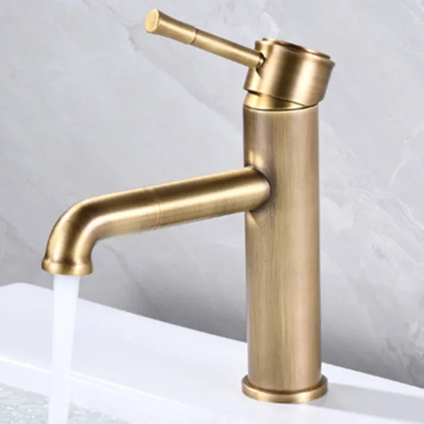 Bathroom Sink Faucet - Pull Out Oil-Rubbed Bronze / Antique Brass Centerset Single Handle One Holebath Taps