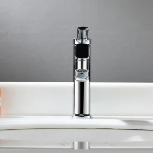 Bathroom Sink Faucet - Pull out Electroplated Centerset Single Handle One HoleBath Taps