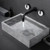 Bathroom Sink Faucet - Rotatable / Wall Mount Painted Finishes Mount Inside Two Handles Three HolesBath Taps