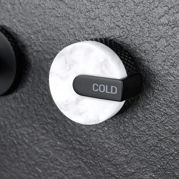 Bathroom Sink Faucet - Rotatable / Wall Mount Painted Finishes Mount Inside Two Handles Three HolesBath Taps