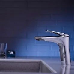 Bathroom Sink Faucet - Single Chrome / Brushed / Electroplated Centerset Single Handle One HoleBath Taps / Brass