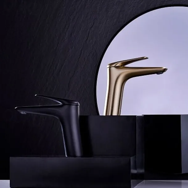 Bathroom Sink Faucet - Single Chrome / Brushed / Electroplated Centerset Single Handle One HoleBath Taps / Brass