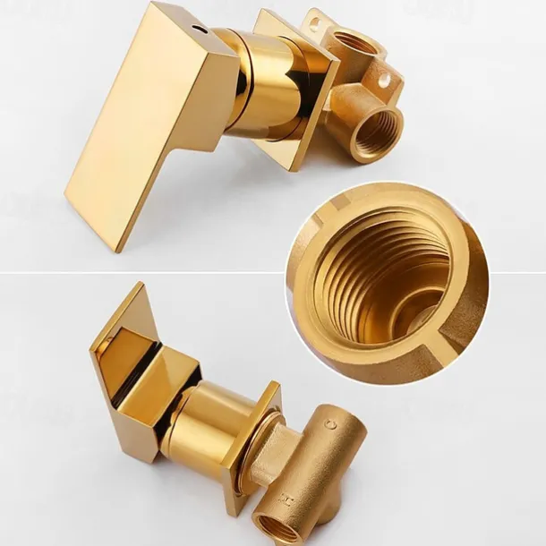 Bathroom Sink Faucet - Wall Mount / Waterfall Brushed Wall Mounted Single Handle Two HolesBath Taps