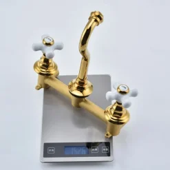 Bathroom Sink Faucet - Wall Mount / Widespread Electroplated Mount Inside Wall mountedBath Taps