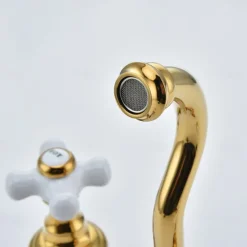 Bathroom Sink Faucet - Wall Mount / Widespread Electroplated Mount Inside Wall mountedBath Taps