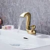 Bathroom Sink Faucet - Waterfall Antique Brass Centerset Single Handle One HoleBath Taps