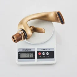 Bathroom Sink Faucet - Waterfall Antique Brass Centerset Single Handle One HoleBath Taps