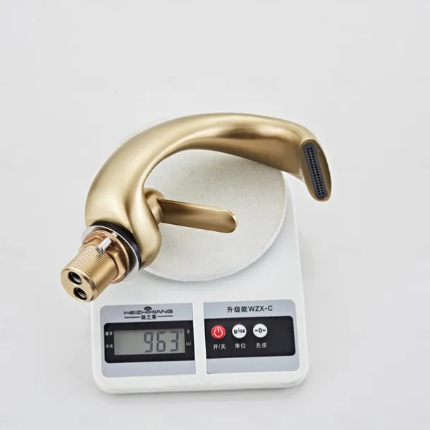 Bathroom Sink Faucet - Waterfall Antique Brass Centerset Single Handle One HoleBath Taps