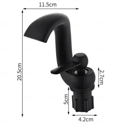 Bathroom Sink Faucet - Waterfall Antique Brass Centerset Single Handle One HoleBath Taps