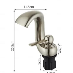 Bathroom Sink Faucet - Waterfall Antique Brass Centerset Single Handle One HoleBath Taps