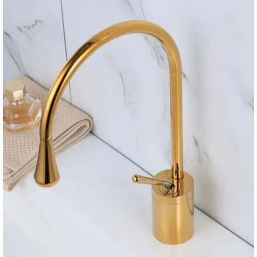 Bathroom Sink Faucet - Waterfall Electroplated Centerset Single Handle One HoleBath Taps