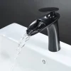 Bathroom Sink Faucet - Waterfall Electroplated / Painted Finishes Centerset Single Handle One HoleBath Taps