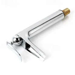 Bathroom Sink Faucet - Waterfall Chrome Centerset Single Handle One HoleBath Taps