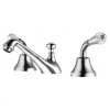 Bathroom Sink Faucet - Widespread Electroplated Widespread Two Handles Three HolesBath Taps