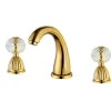 Bathroom Sink Faucet - Widespread Electroplated Widespread Two Handles Three HolesBath Taps
