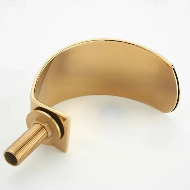 Bathroom Sink Faucet - Widespread Electroplated Widespread Single Handle Two HolesBath Taps