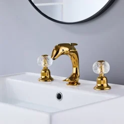 Bathroom Sink Faucet - Widespread Chrome Widespread Two Handles Three HolesBath Taps